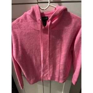 C by Bloomingdale's Cashmere Pullover Cashmere Hoodie Cherry Blossom M